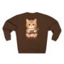 little explorer kitten crewneck sweatshirt — soft fleece everyday wear