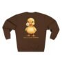 carry a little sunshine duck crewneck sweatshirt – cute cozy duckling fleece