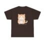 cozy cat coffee t shirt – warm cup, warmer heart | cute comfort tee