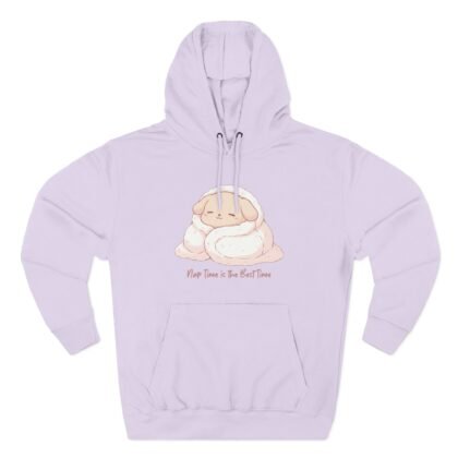 cozy nap time hoodie — cute sleeping puppy illustration