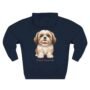 treat yourself puppy hoodie – cozy unisex fleece hoodie with cute dog illustration