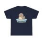 go with the flow duck t shirt – cute floating duck graphic | unisex cotton tee