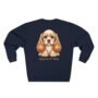 floppy ears & feelings puppy crewneck sweatshirt – cozy cute dog sweatshirt