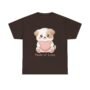 made of love puppy tee – cute heart dog t shirt soft cotton unisex tee