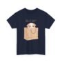 cute puppy in a bag t shirt — "bag of happy" cartoon dog tee