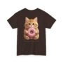 cute kitten donut graphic t shirt – sweetness in every paw cozy cat tee