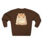 cozy kitten comfort crewneck sweatshirt — soft fleece everyday wear