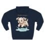 puddle jumper dalmatian puppy hoodie – cozy unisex fleece hoodie with cute dog illustration
