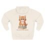 curious kitten book hoodie – cozy three panel fleece pullover