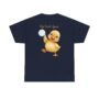 pop! smile again duck t shirt – cute bubble duck unisex heavy cotton tee