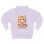 sweet kitten donut hoodie – cozy three panel fleece pullover