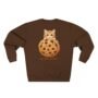 cookie kitten crewneck sweatshirt — soft fleece everyday wear