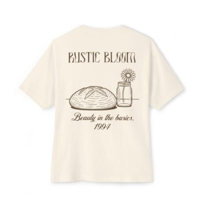 rustic bloom 'beauty in the basics' cotton oversized tee