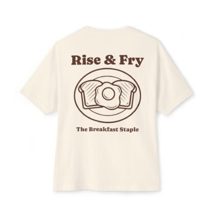 rise & fry breakfast cotton oversized tee